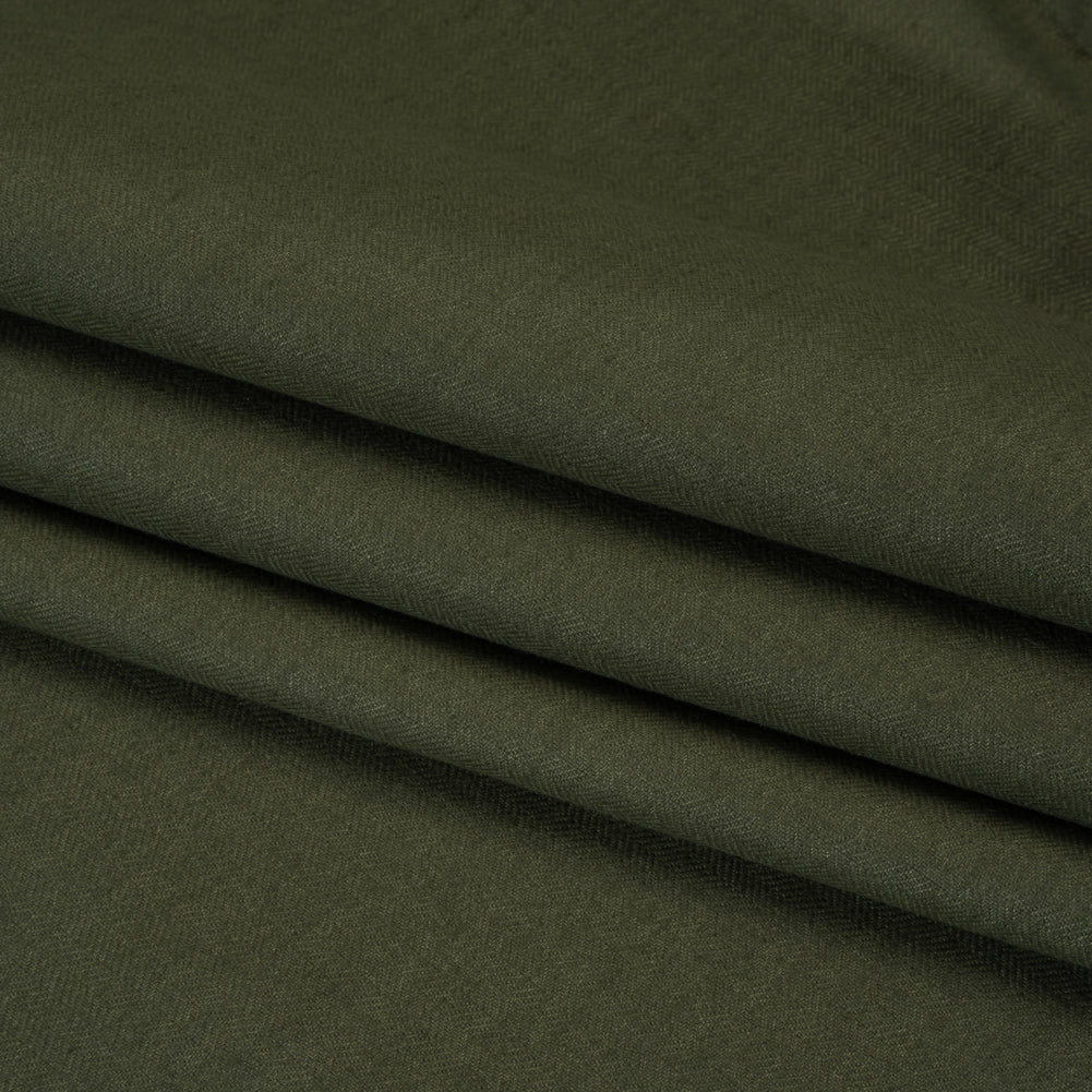 Recycled Polyester Drapery Woven - Olive - British Imported - Folded Recycled Polyester Drapery Woven - Olive - British Imported - Folded