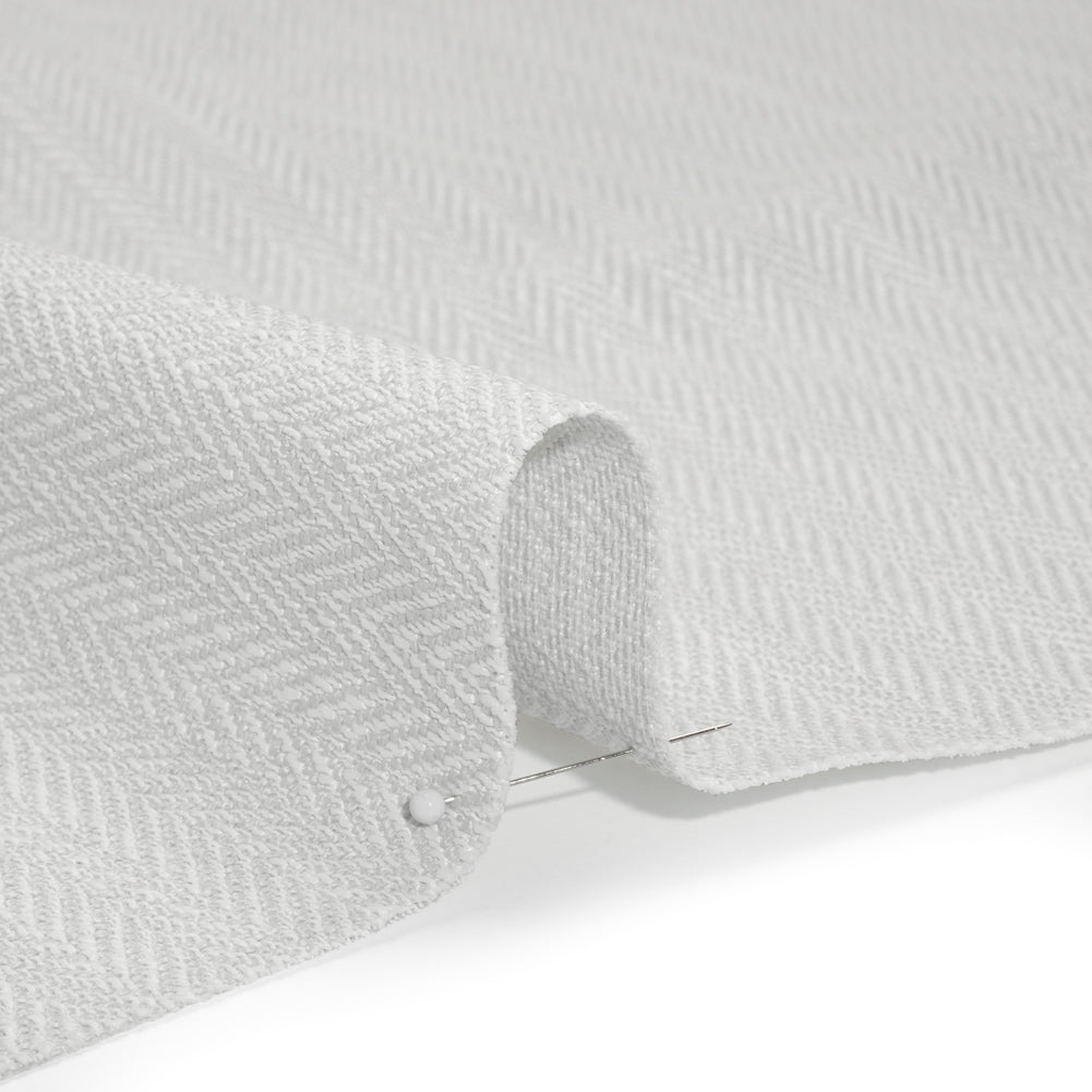 Recycled Polyester Home Decor Twill - Dove Herringbone - British Imported - Detail Recycled Polyester Home Decor Twill - Dove Herringbone - British Imported - Detail
