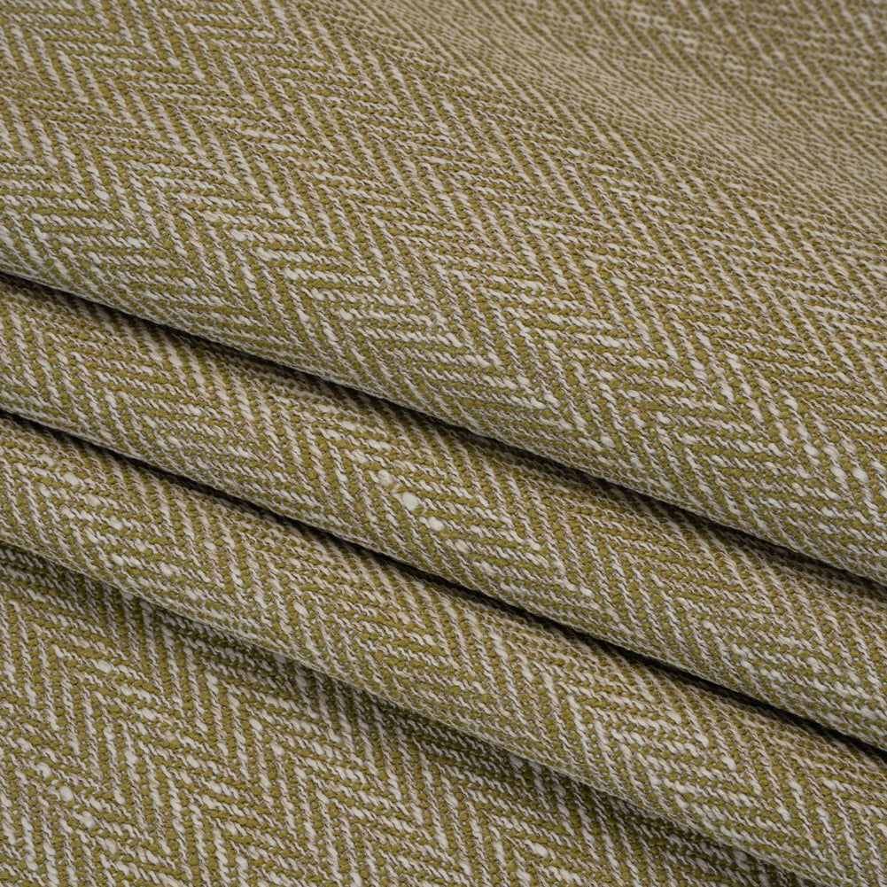 Recycled Polyester Home Decor Twill - Leaf Herringbone - British Imported - Folded Recycled Polyester Home Decor Twill - Leaf Herringbone - British Imported - Folded
