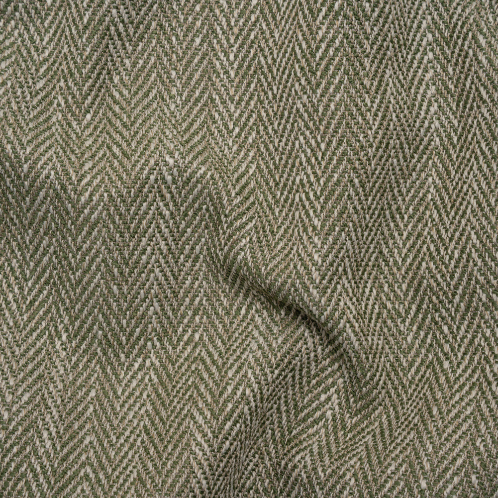 Recycled Polyester Home Decor Twill - Rosemary Herringbone - British Imported Recycled Polyester Home Decor Twill - Rosemary Herringbone - British Imported