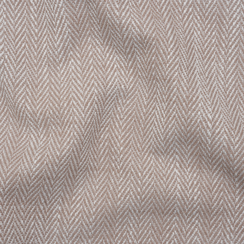 Recycled Polyester Home Decor Twill - Shell Herringbone - British Imported Recycled Polyester Home Decor Twill - Shell Herringbone - British Imported