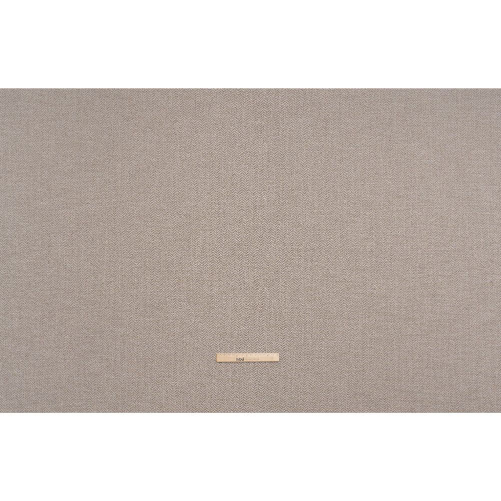 Recycled Polyester Home Decor Twill - Taupe Herringbone - British Imported - Full Recycled Polyester Home Decor Twill - Taupe Herringbone - British Imported - Full
