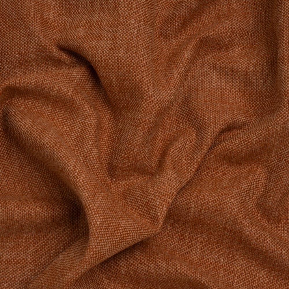 Slubbed Recycled Polyester Home Decor Woven - Ginger Heathered - British Imported Slubbed Recycled Polyester Home Decor Woven - Ginger Heathered - British Imported