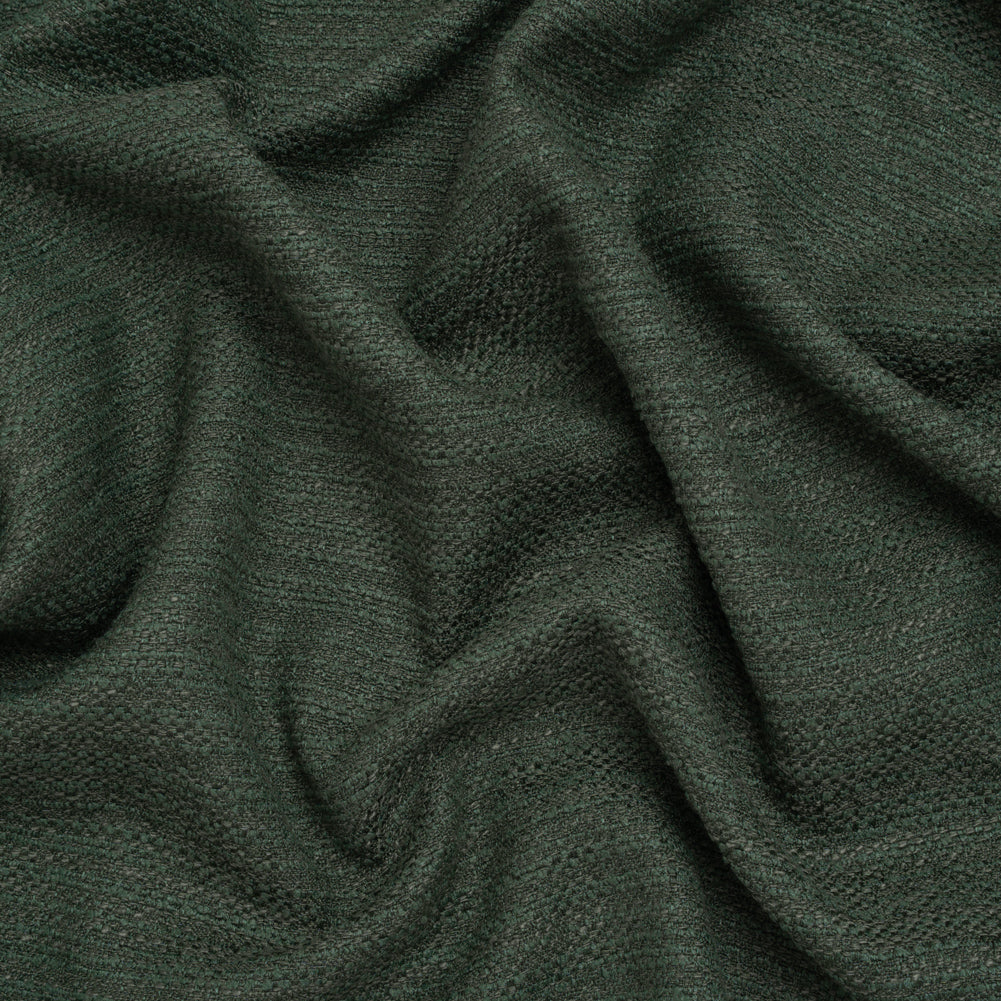 Recycled Polyester Slubbed Boucle Woven - Kingfisher - British Imported Recycled Polyester Slubbed Boucle Woven - Kingfisher - British Imported