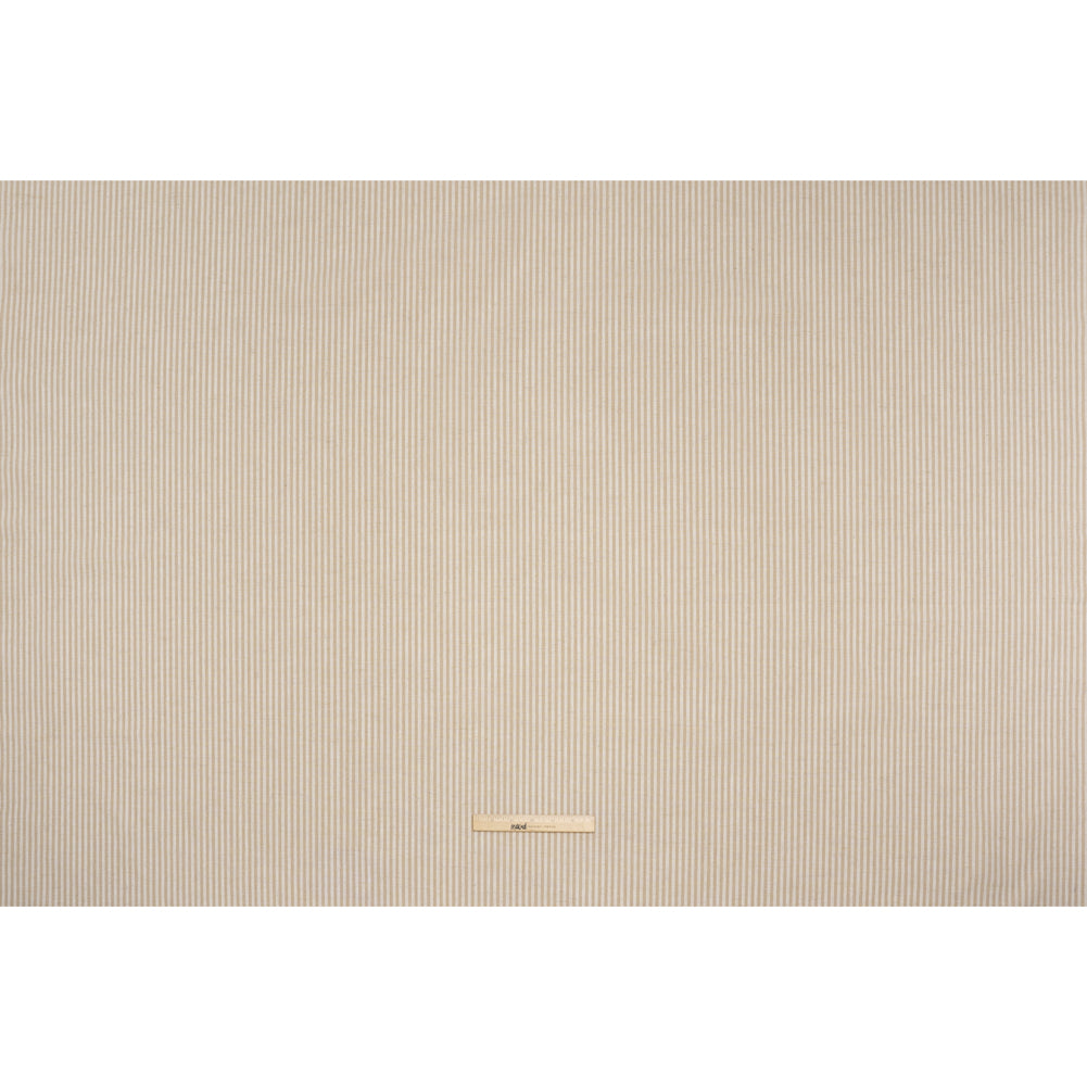 Recycled Polyester Blend Woven - Linen Candy Stripes - British Imported - Full Recycled Polyester Blend Woven - Linen Candy Stripes - British Imported - Full