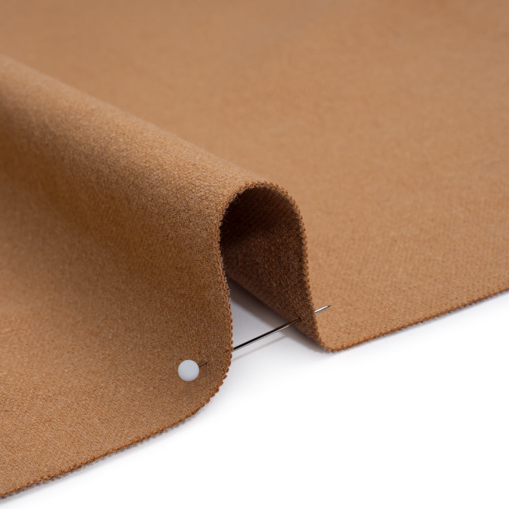 Brushed Cotton and Linen Woven - Clay - British Imported - Detail Brushed Cotton and Linen Woven - Clay - British Imported - Detail