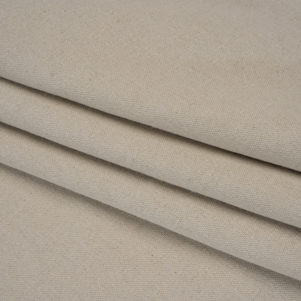 Brushed Cotton and Linen Woven - Dove - British Imported - Folded Brushed Cotton and Linen Woven - Dove - British Imported - Folded
