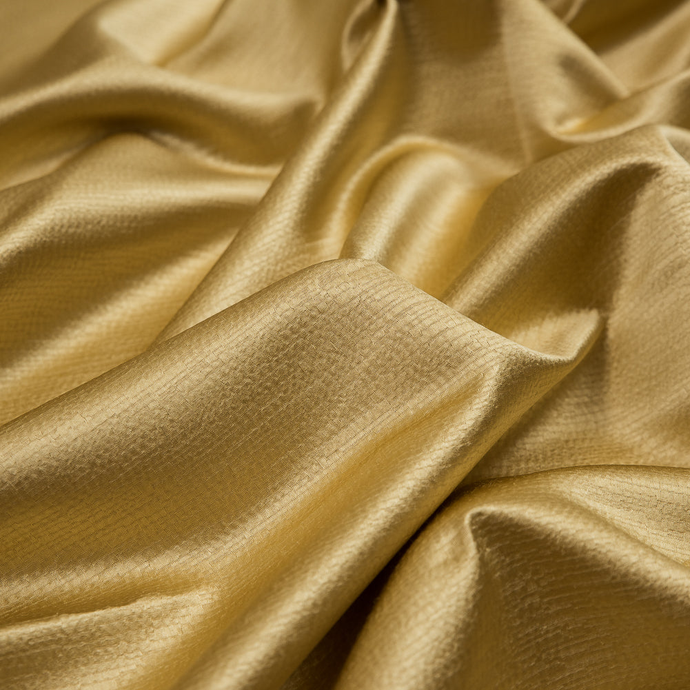 Luminous Textural Polyester Woven - Buttercup - British Imported Detail Luminous Textural Polyester Woven - Buttercup - British Imported Detail