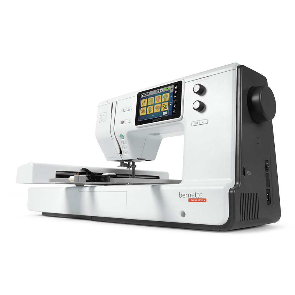 bernette 70 DECO - Computerized Embroidery Machine with Touchscreen - Folded bernette 70 DECO - Computerized Embroidery Machine with Touchscreen - Folded