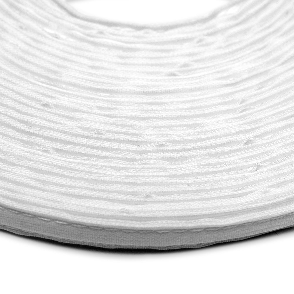 White Fabric Covered Boning - 0.25" Detail White Fabric Covered Boning - 0.25" Detail