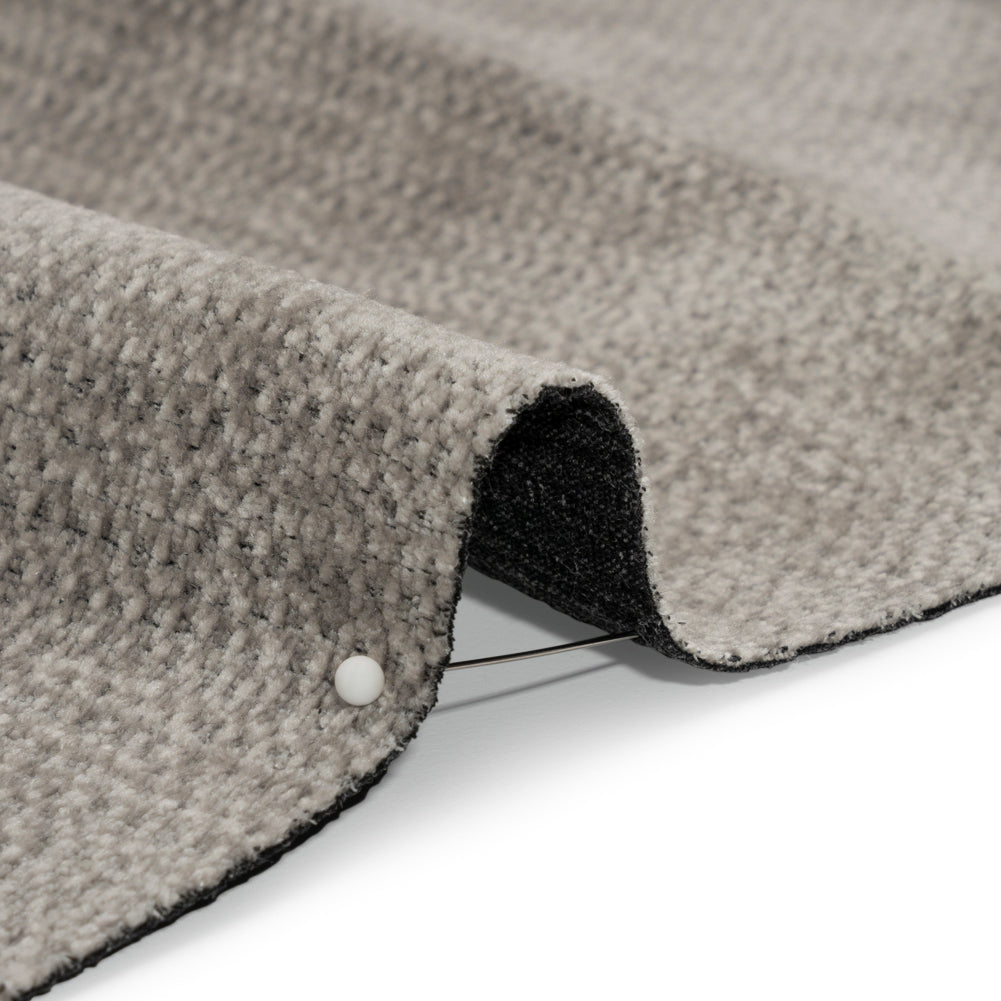 Chenille Upholstery Woven - Platinum - Lanton Collection Detail Chenille Upholstery Woven - Platinum - Lanton Collection Detail