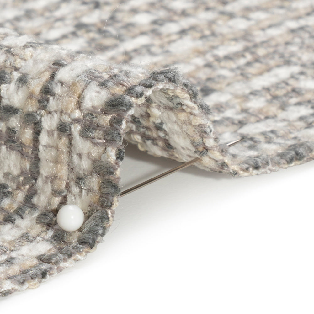 Tweed Upholstery Chenille - Haze Striated - Caprona Collection Detail Tweed Upholstery Chenille - Haze Striated - Caprona Collection Detail