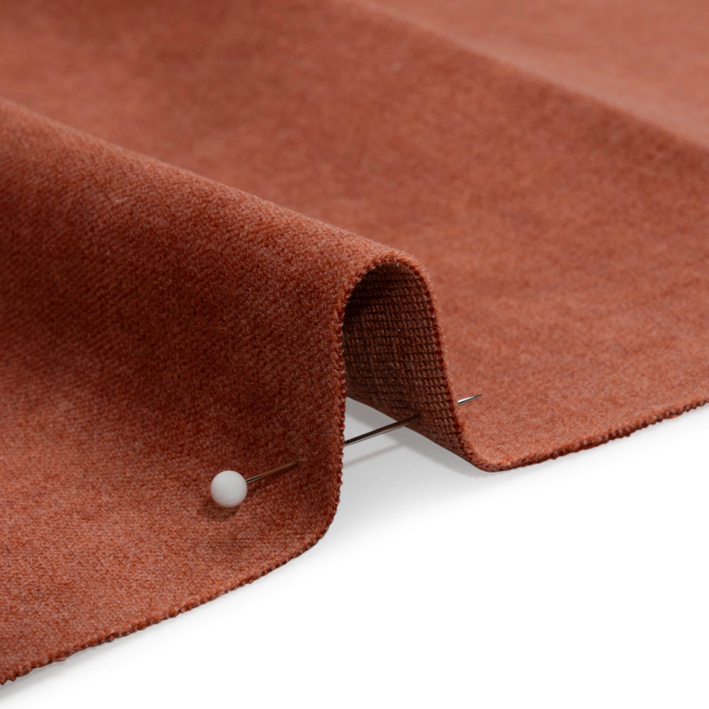 Polyester and Cotton Upholstery Velvet - Brick - Corry Collection Detail Polyester and Cotton Upholstery Velvet - Brick - Corry Collection Detail