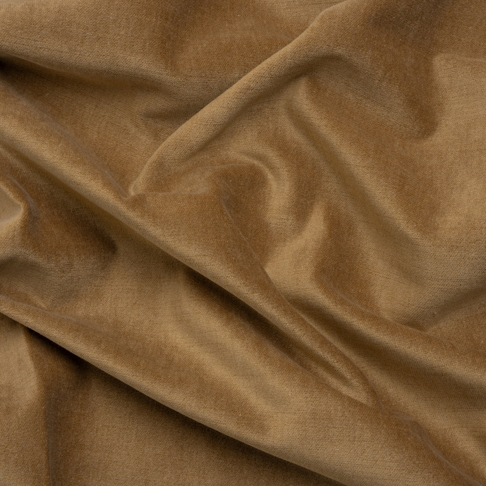 Polyester and Cotton Upholstery Velvet - Caramel - Corry Collection Polyester and Cotton Upholstery Velvet - Caramel - Corry Collection