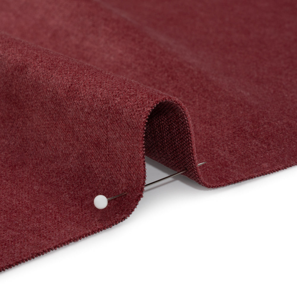 Polyester and Cotton Upholstery Velvet - Merlot - Corry Collection Detail Polyester and Cotton Upholstery Velvet - Merlot - Corry Collection Detail