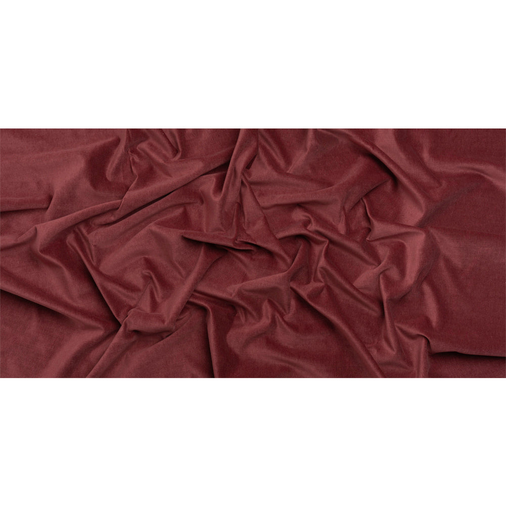Polyester and Cotton Upholstery Velvet - Merlot - Corry Collection Full Polyester and Cotton Upholstery Velvet - Merlot - Corry Collection Full