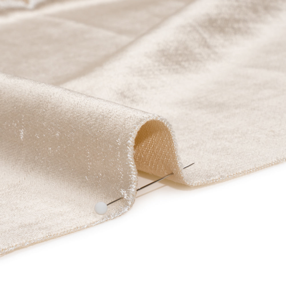 Textured Upholstery Velvet - Cream - Ainslie Collection Detail Textured Upholstery Velvet - Cream - Ainslie Collection Detail