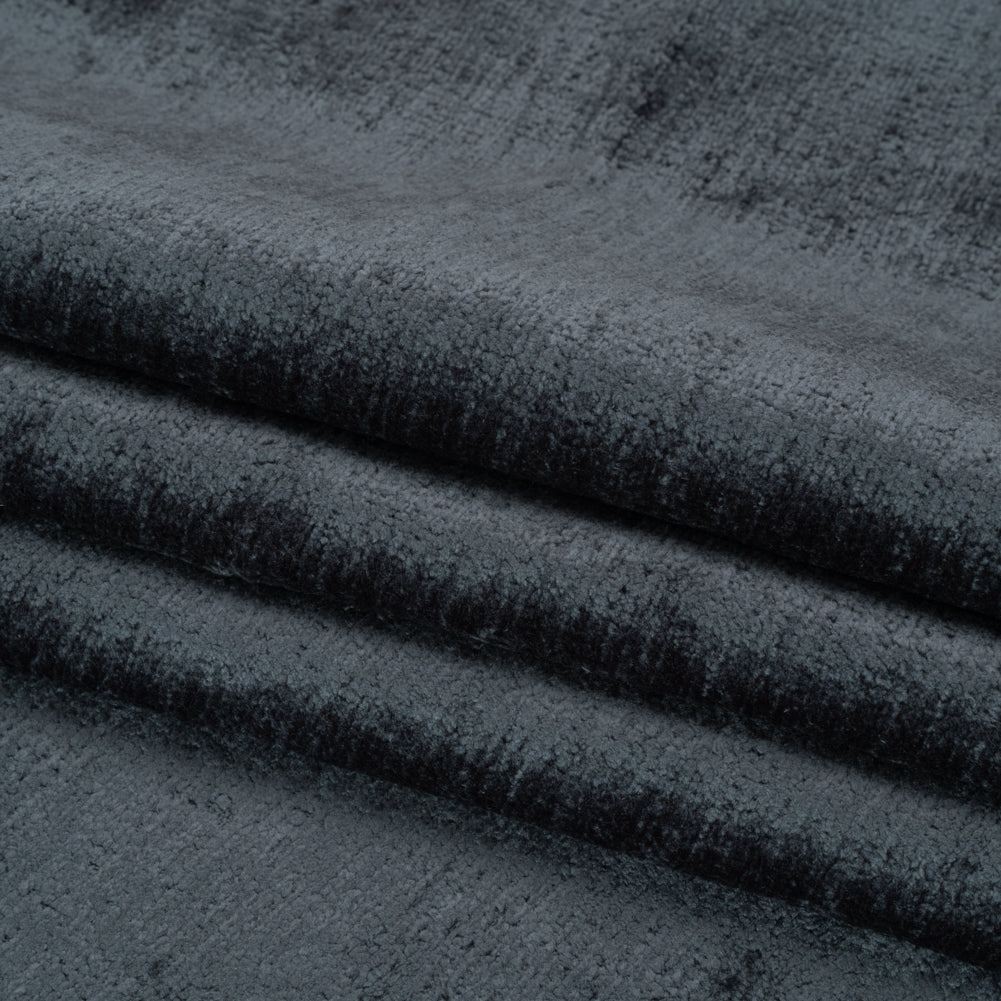 Upholstery Chenille - Blackberry Monotone Abstract - Timbrell Collection Folded Upholstery Chenille - Blackberry Monotone Abstract - Timbrell Collection Folded