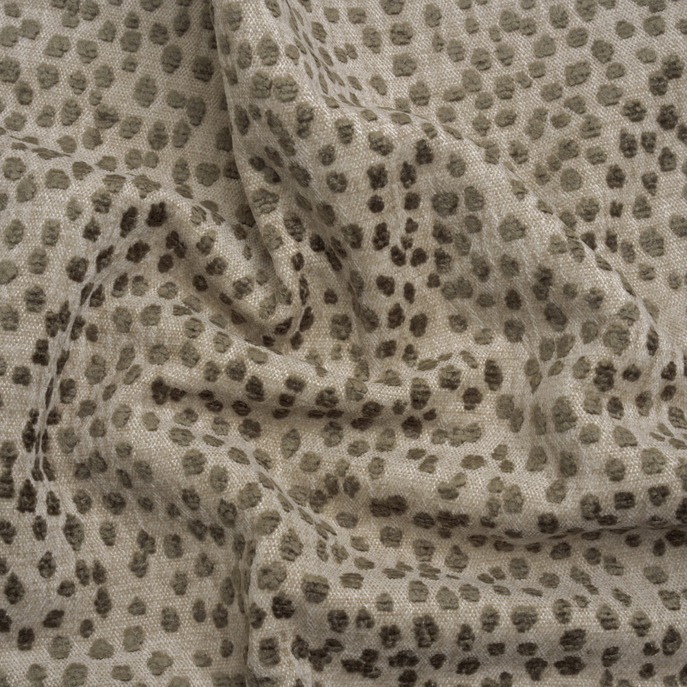 Upholstery Chenille - Truffle Spotted - Piperhill Collection Upholstery Chenille - Truffle Spotted - Piperhill Collection