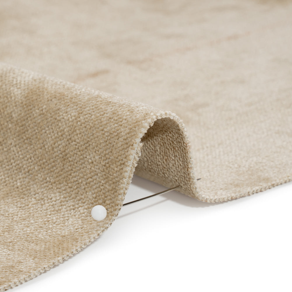 Upholstery Chenille with Latex Backing - Bisque - Tonnet Collection Detail Upholstery Chenille with Latex Backing - Bisque - Tonnet Collection Detail