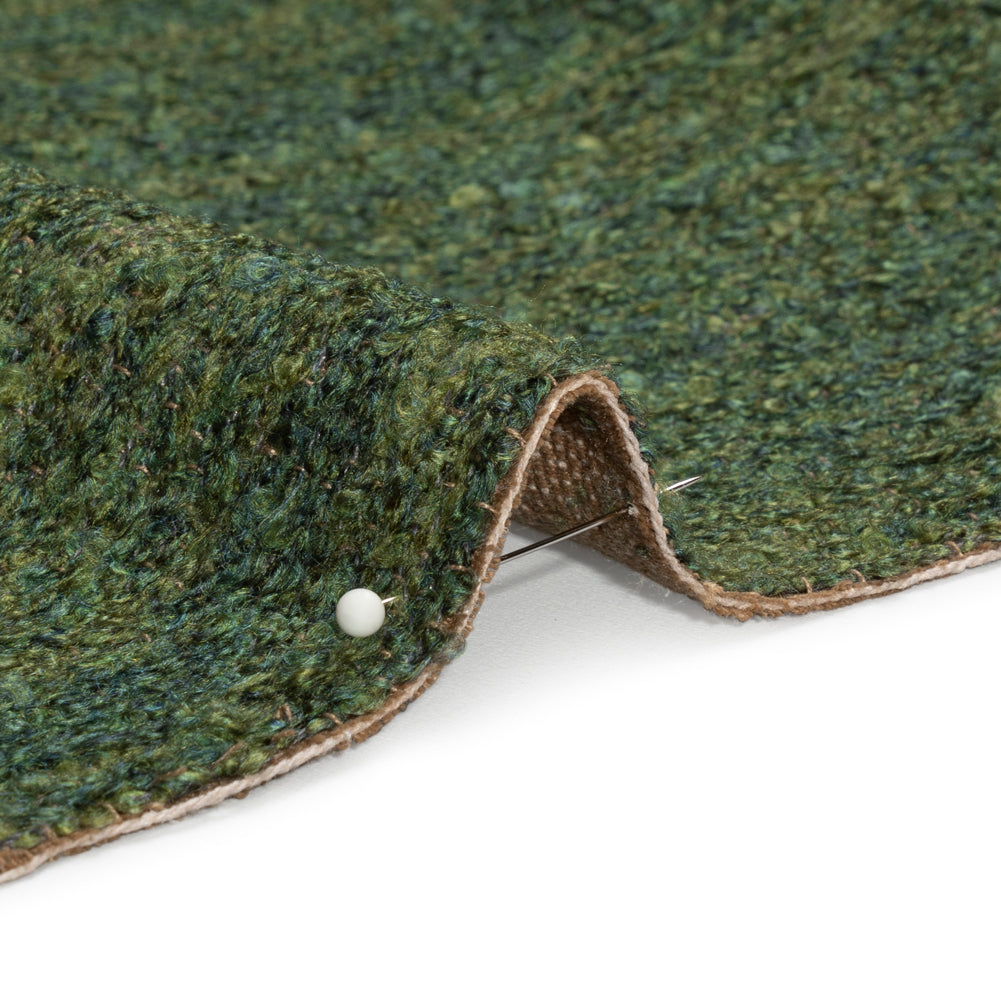 Plush Upholstery Boucle - Marsh Striated - Avenir Collection Detail Plush Upholstery Boucle - Marsh Striated - Avenir Collection Detail