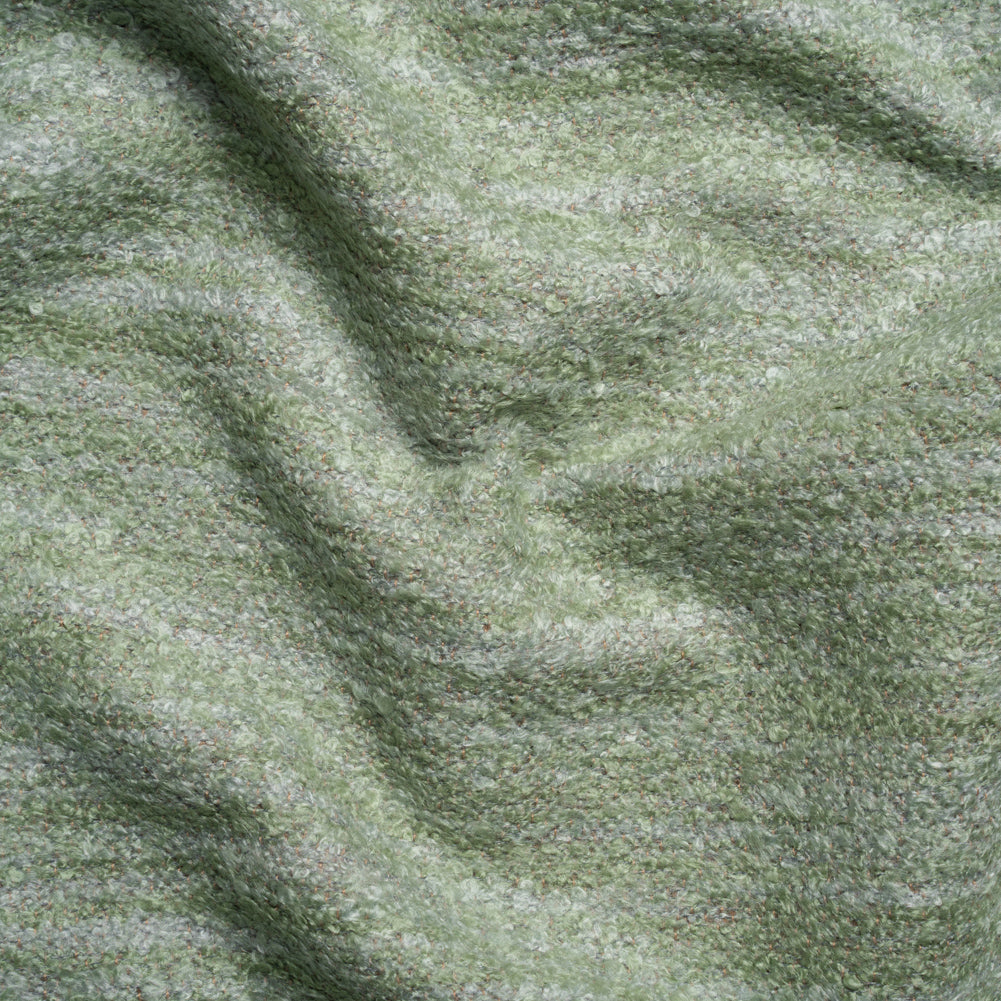 Plush Upholstery Boucle - Seaglass Striated - Avenir Collection Plush Upholstery Boucle - Seaglass Striated - Avenir Collection