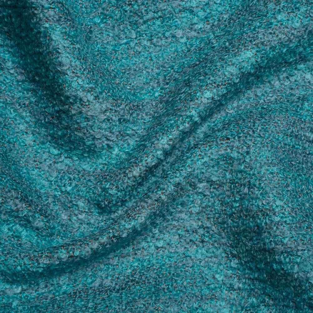 Plush Upholstery Boucle - Sky Striated - Avenir Collection Plush Upholstery Boucle - Sky Striated - Avenir Collection