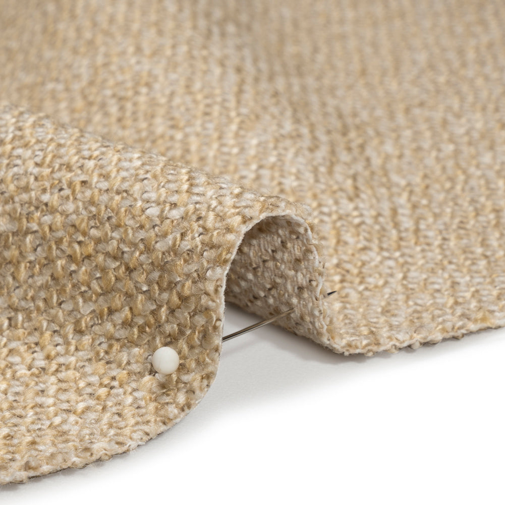 Upholstery Tweed with Latex Backing - Beige - Wyverstone Collection Detail Upholstery Tweed with Latex Backing - Beige - Wyverstone Collection Detail