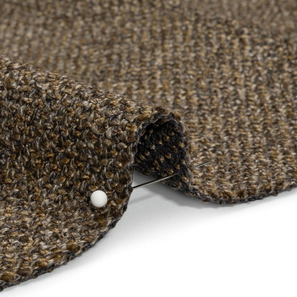 Upholstery Tweed with Latex Backing - Espresso - Wyverstone Collection Detail Upholstery Tweed with Latex Backing - Espresso - Wyverstone Collection Detail