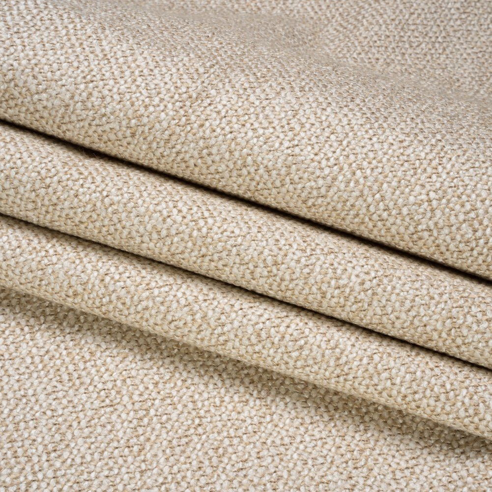 Upholstery Tweed with Latex Backing - Ivory - Wyverstone Collection Folded Upholstery Tweed with Latex Backing - Ivory - Wyverstone Collection Folded