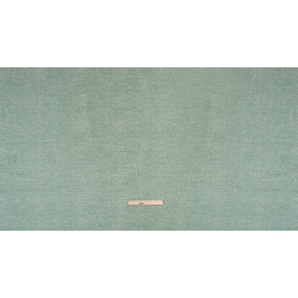 Upholstery Chenille - Aqua Spotted - Remus Collection Full Upholstery Chenille - Aqua Spotted - Remus Collection Full