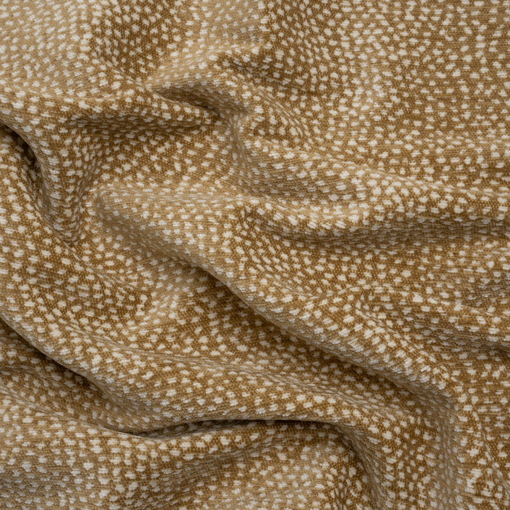 Upholstery Chenille - Curry Spotted - Remus Collection Upholstery Chenille - Curry Spotted - Remus Collection