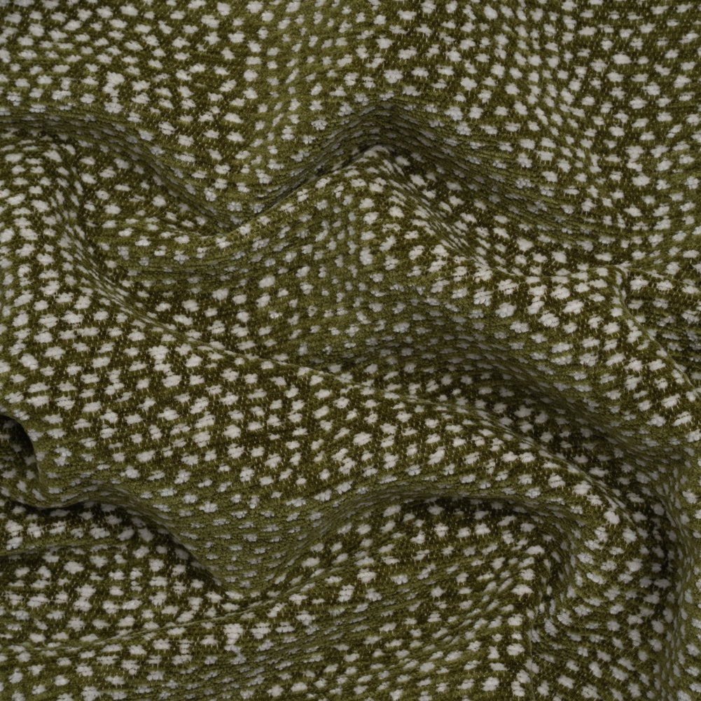 Upholstery Chenille - Dirty Martini Spotted - Remus Collection Upholstery Chenille - Dirty Martini Spotted - Remus Collection