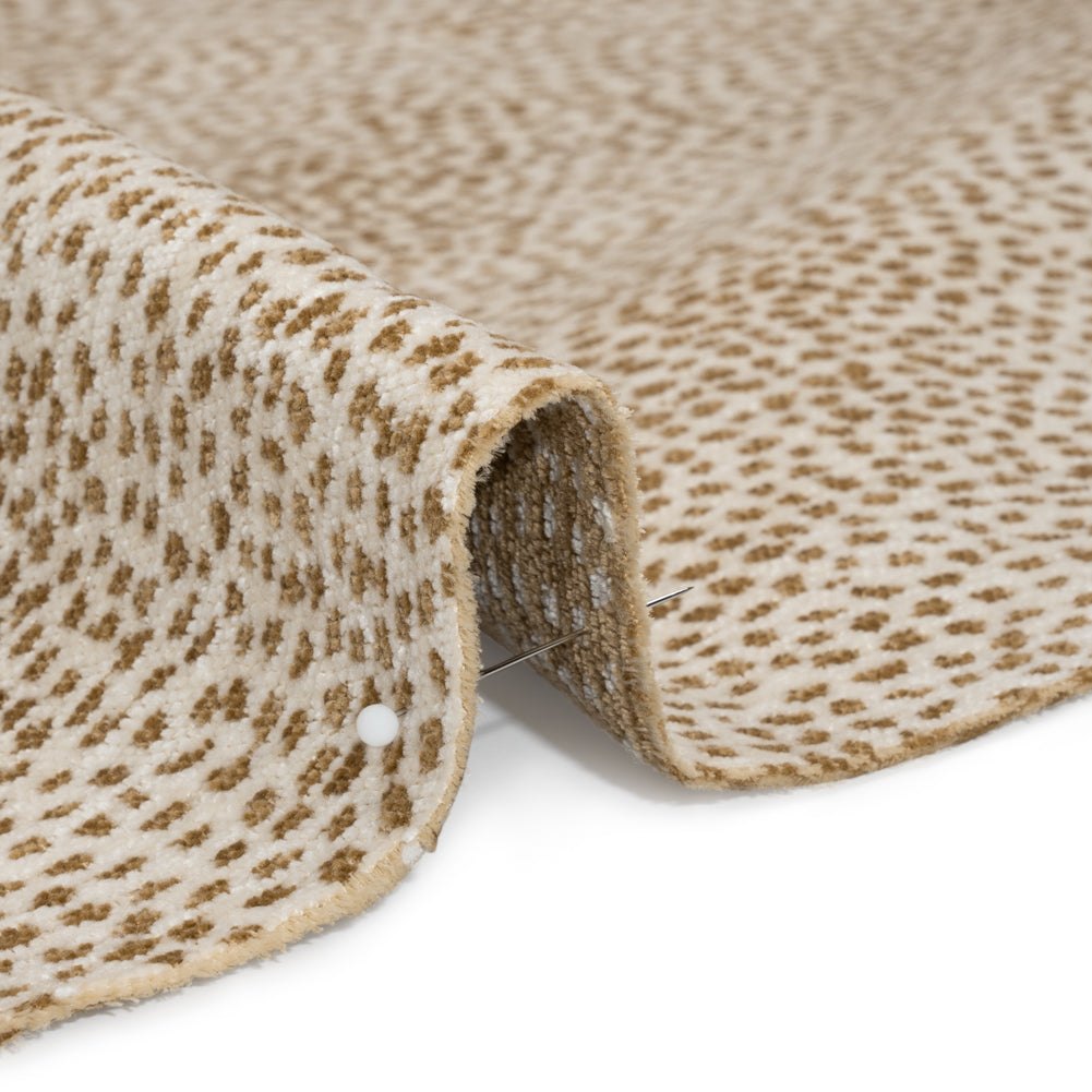 Upholstery Chenille - Tusk Spotted - Remus Collection Detail Upholstery Chenille - Tusk Spotted - Remus Collection Detail