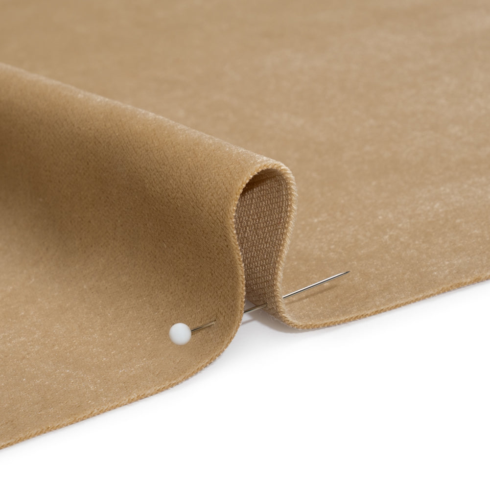 Low Pile Upholstery Velvet - Beige - Somerset Collection Detail Low Pile Upholstery Velvet - Beige - Somerset Collection Detail