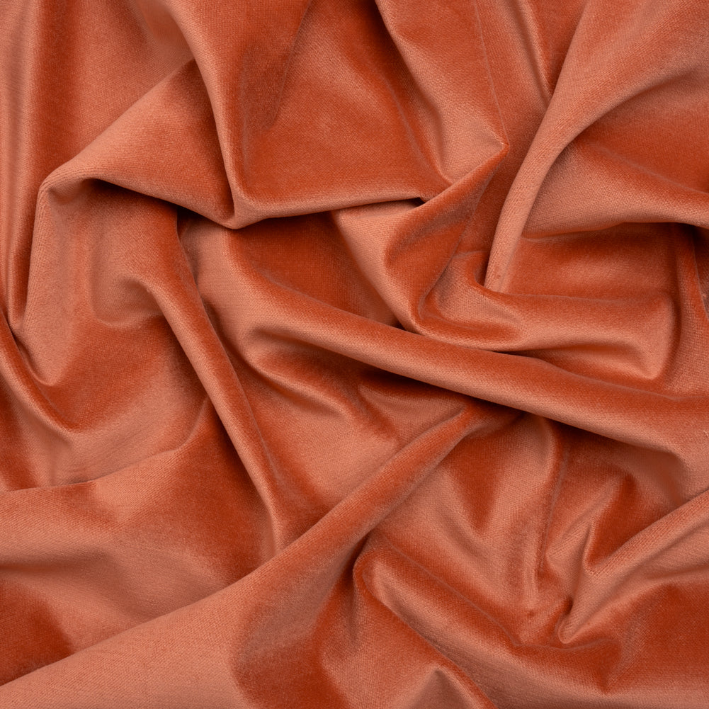 Low Pile Upholstery Velvet - Blaze - Somerset Collection Low Pile Upholstery Velvet - Blaze - Somerset Collection