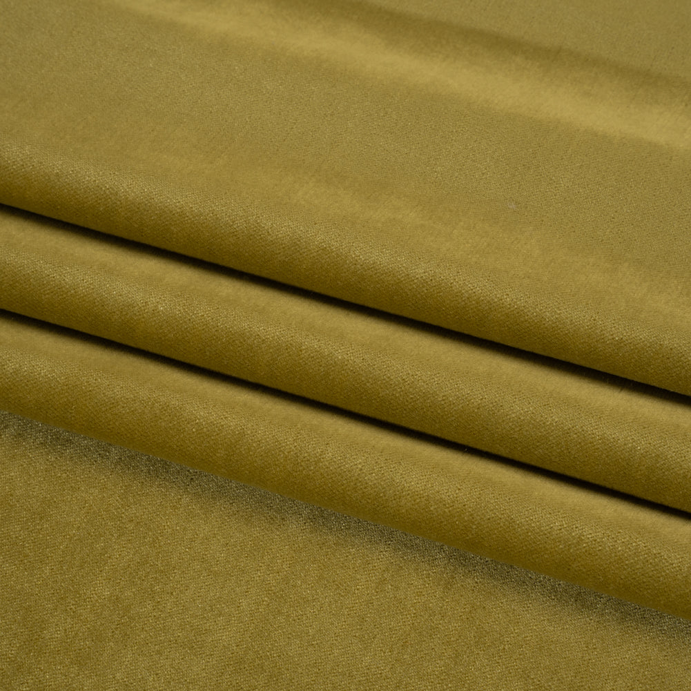 Low Pile Upholstery Velvet - Citron - Somerset Collection Folded Low Pile Upholstery Velvet - Citron - Somerset Collection Folded