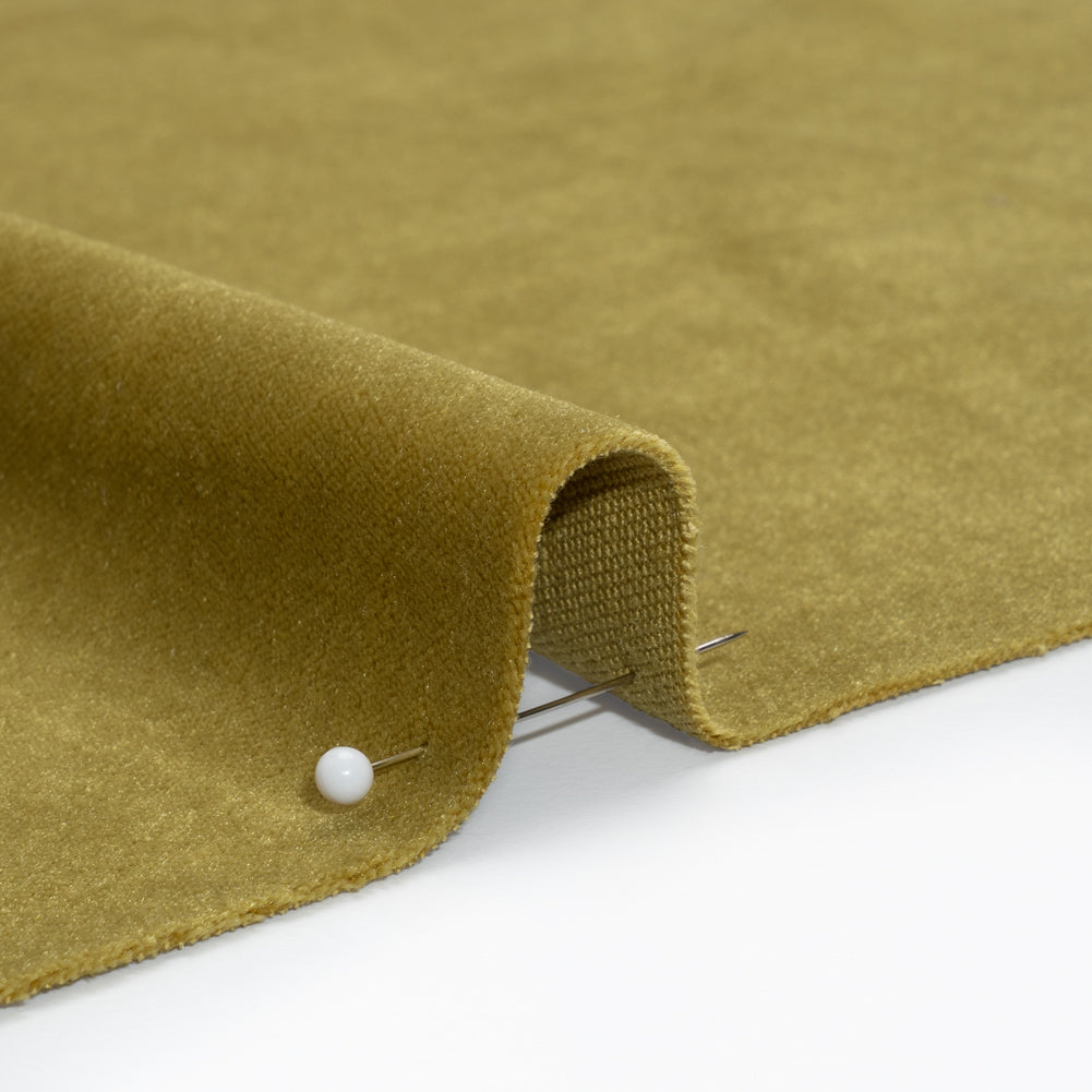 Low Pile Upholstery Velvet - Citron - Somerset Collection Detail Low Pile Upholstery Velvet - Citron - Somerset Collection Detail