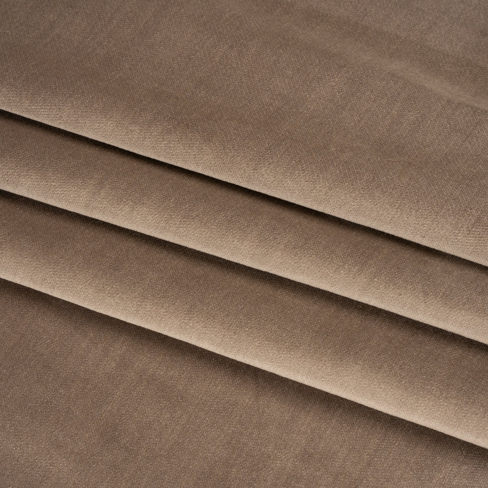 Low Pile Upholstery Velvet - Cocoa - Somerset Collection Folded Low Pile Upholstery Velvet - Cocoa - Somerset Collection Folded