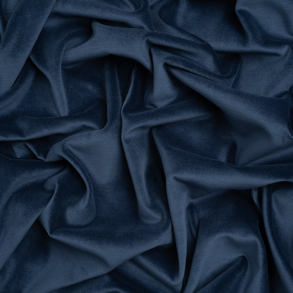 Low Pile Upholstery Velvet - Indigo - Somerset Collection Low Pile Upholstery Velvet - Indigo - Somerset Collection