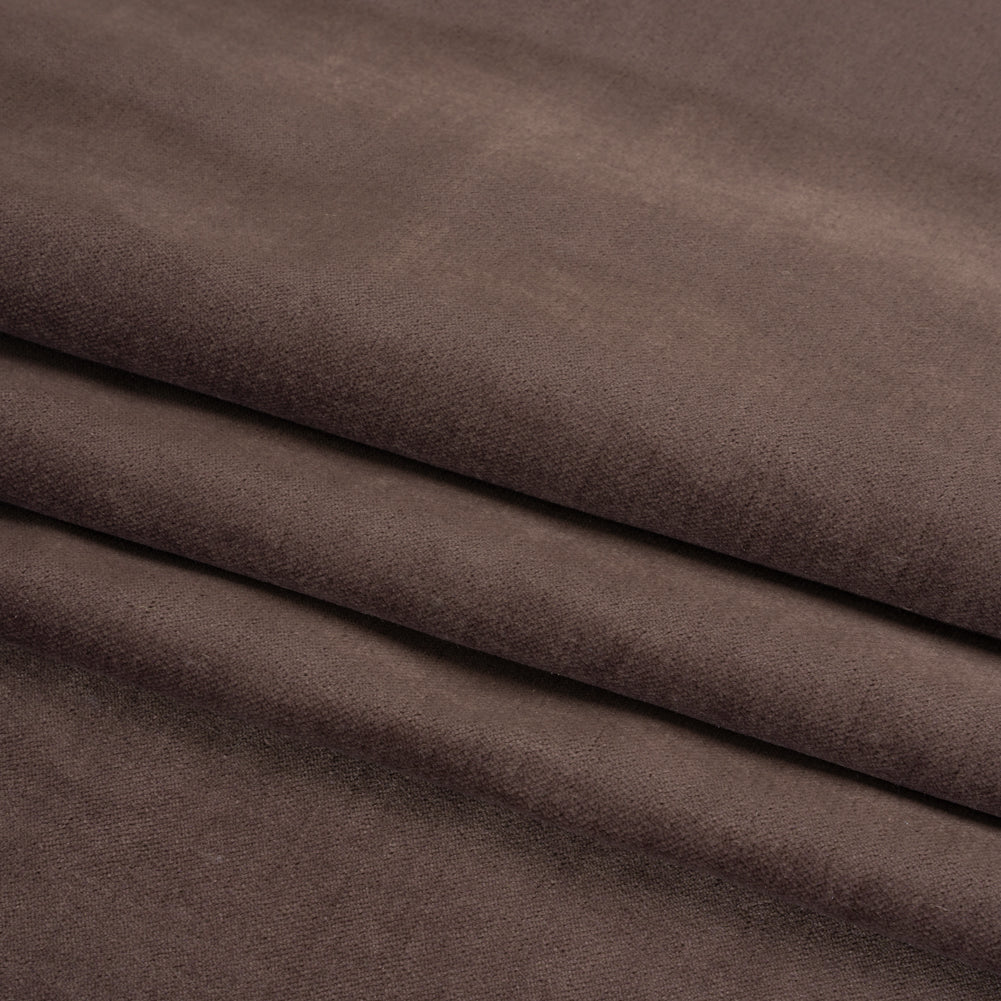 Low Pile Upholstery Velvet - Mocha - Somerset Collection Folded Low Pile Upholstery Velvet - Mocha - Somerset Collection Folded