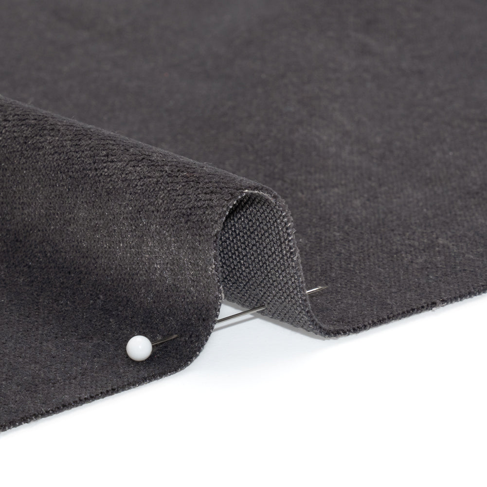 Low Pile Upholstery Velvet - Pewter - Somerset Collection Detail Low Pile Upholstery Velvet - Pewter - Somerset Collection Detail