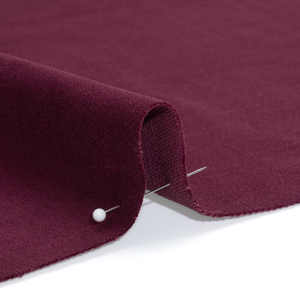 Low Pile Upholstery Velvet - Plum - Somerset Collection Detail Low Pile Upholstery Velvet - Plum - Somerset Collection Detail