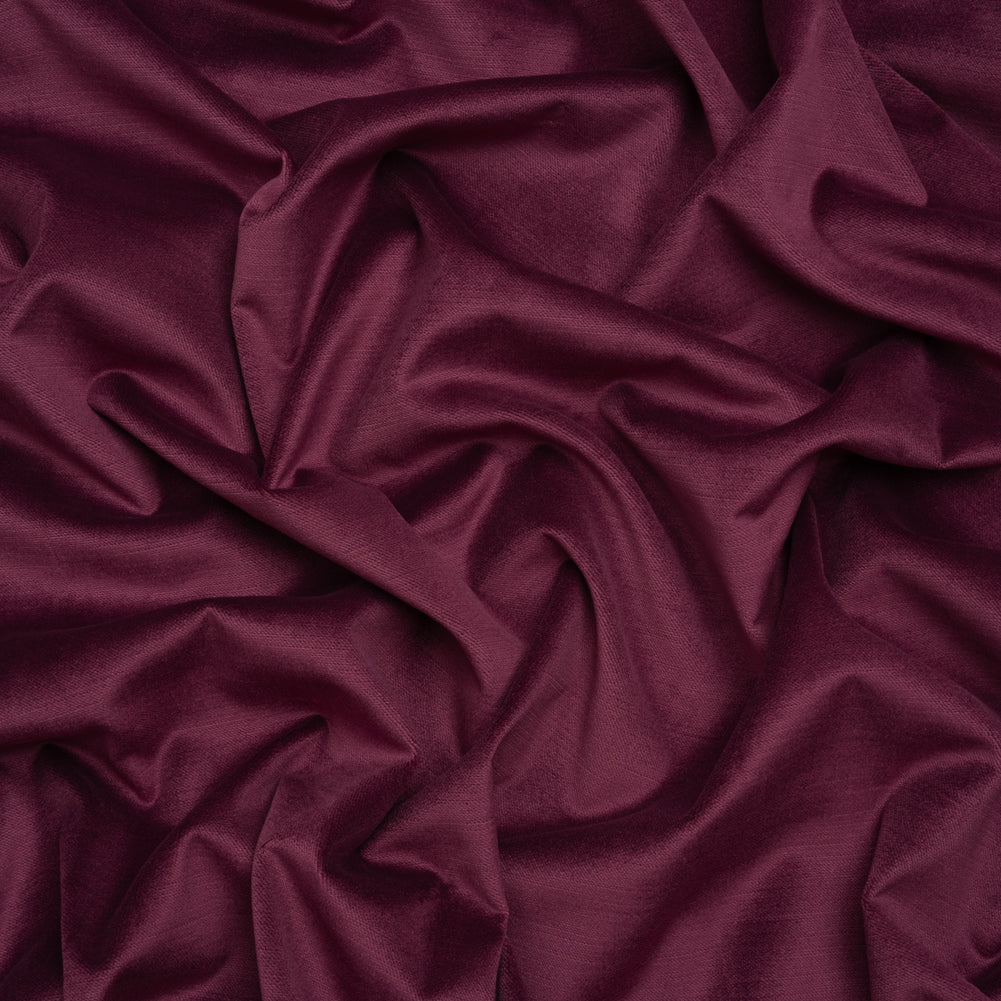 Low Pile Upholstery Velvet - Plum - Somerset Collection Low Pile Upholstery Velvet - Plum - Somerset Collection