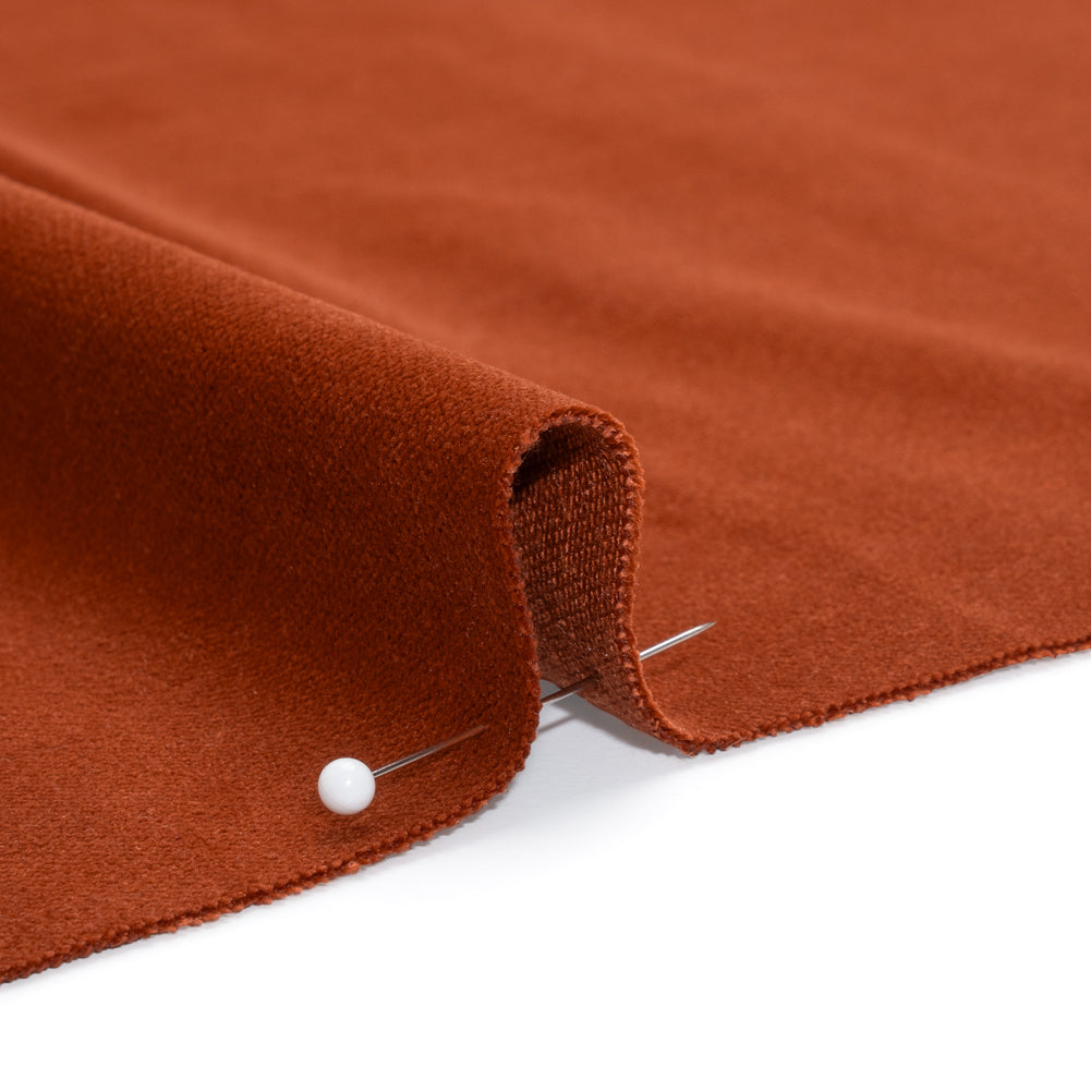 Low Pile Upholstery Velvet - Terracotta - Somerset Collection Detail Low Pile Upholstery Velvet - Terracotta - Somerset Collection Detail