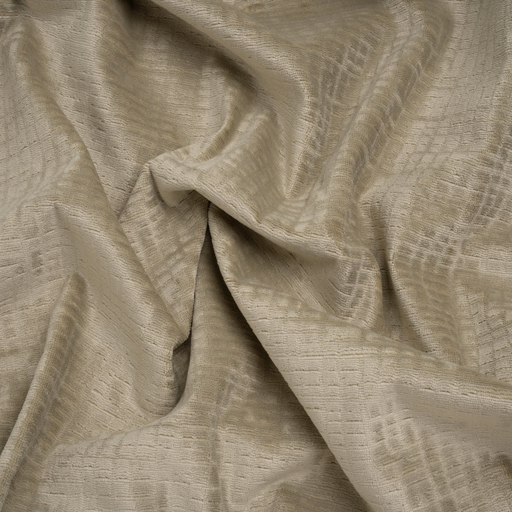 Polyester Upholstery Chenille - Fog Grid Texture - Carolina Collection Polyester Upholstery Chenille - Fog Grid Texture - Carolina Collection
