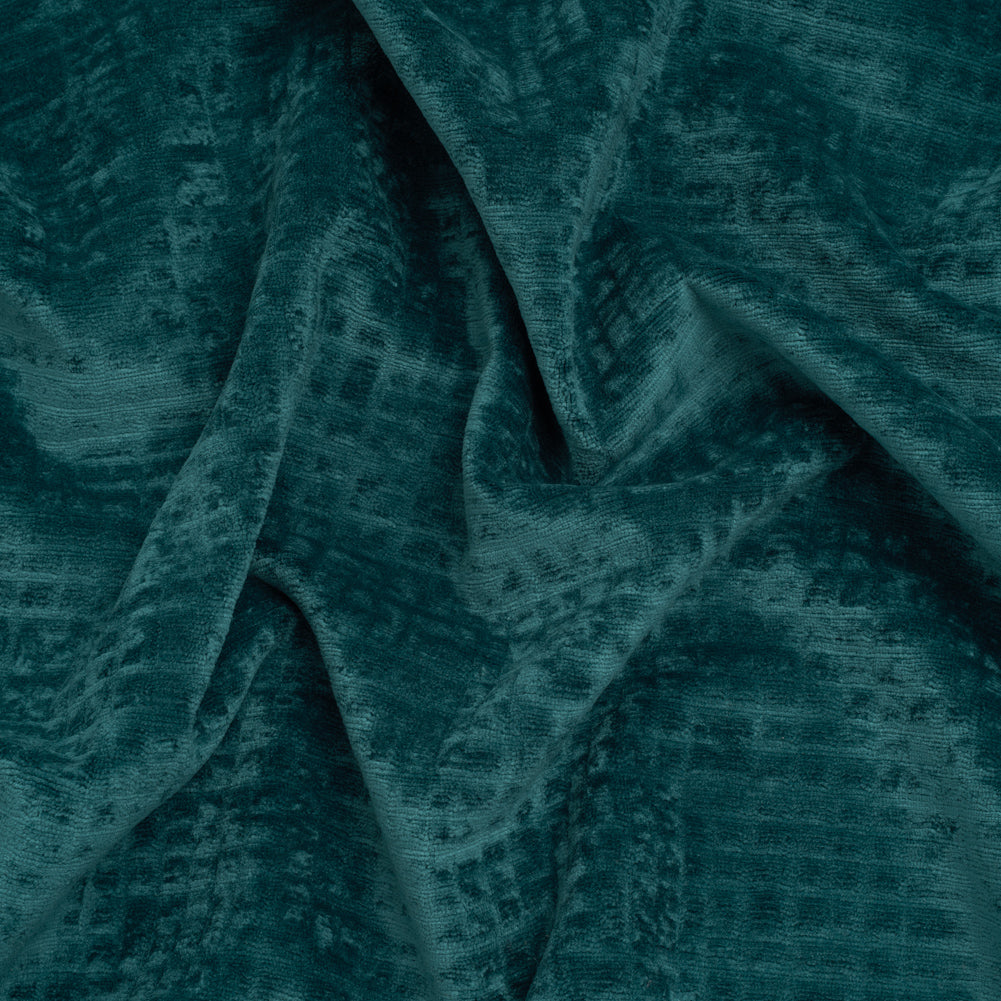 Polyester Upholstery Chenille - Oceanic Grid Texture - Carolina Collection Polyester Upholstery Chenille - Oceanic Grid Texture - Carolina Collection