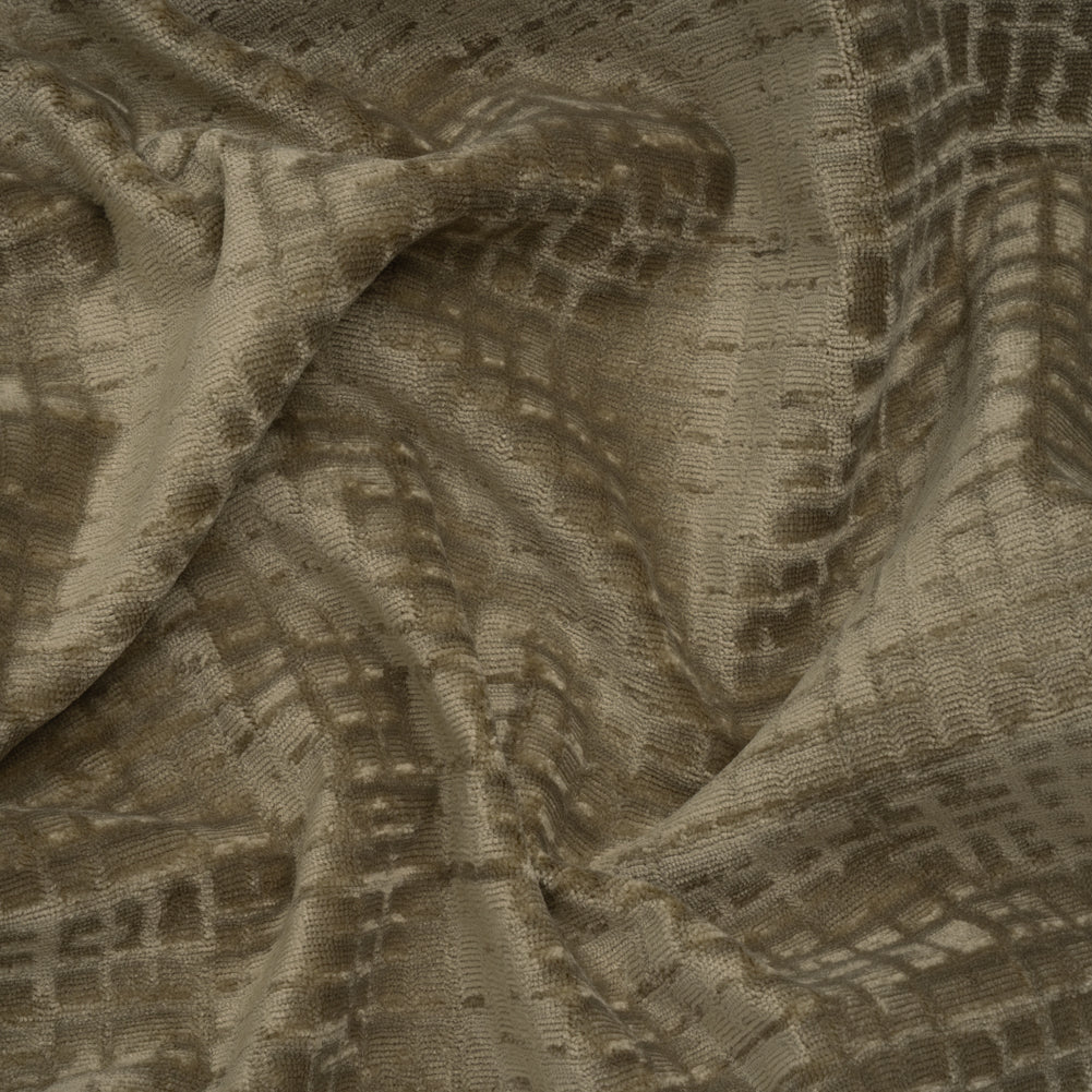 Polyester Upholstery Chenille - Pewter Grid Texture - Carolina Collection Polyester Upholstery Chenille - Pewter Grid Texture - Carolina Collection