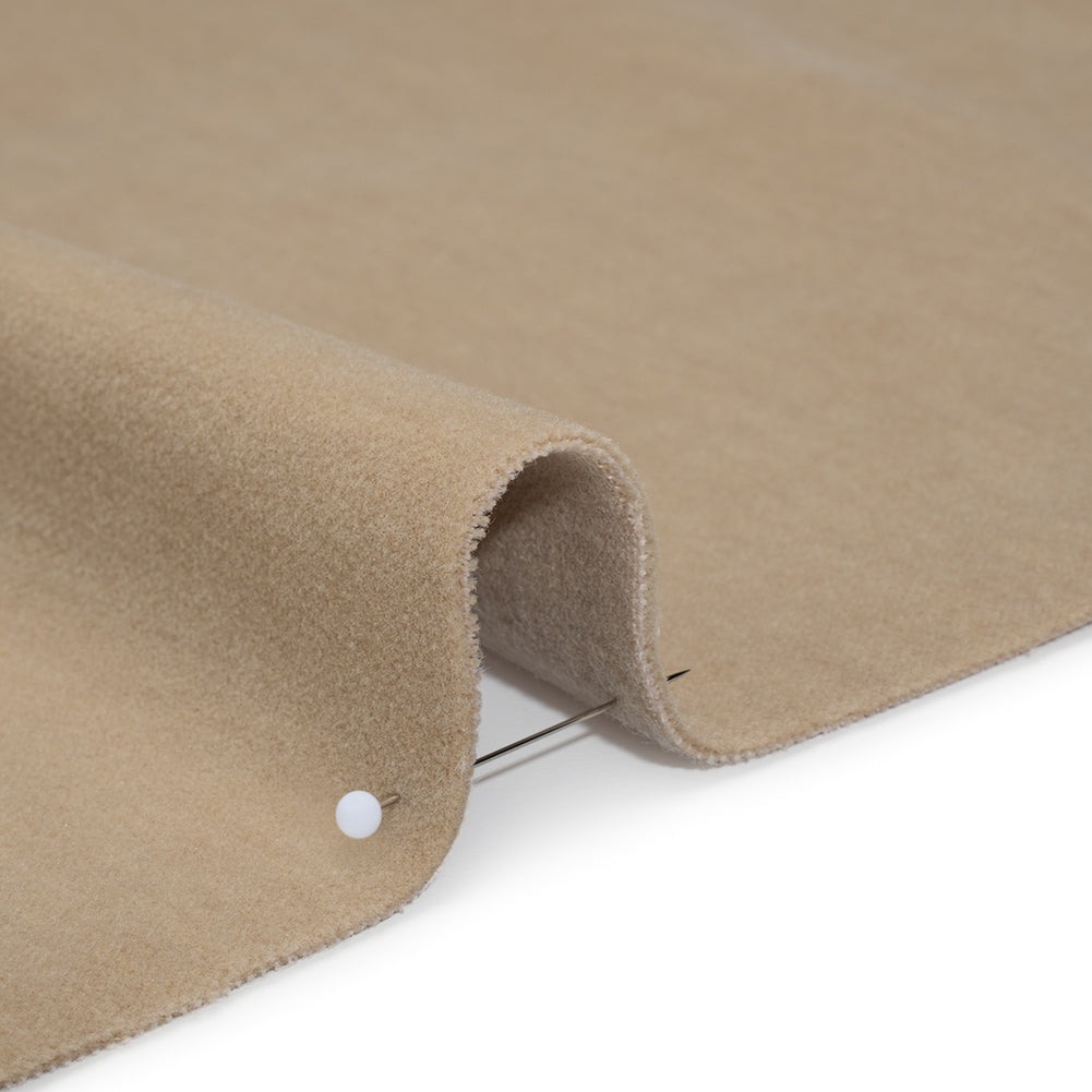 Wool and Cotton Upholstery Velveteen - Bisque - Dakota Collection - Detail Wool and Cotton Upholstery Velveteen - Bisque - Dakota Collection - Detail