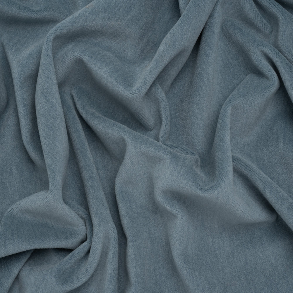Wool and Cotton Upholstery Velveteen - Mist - Dakota Collection Wool and Cotton Upholstery Velveteen - Mist - Dakota Collection